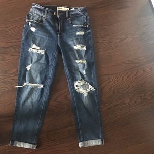 Garage Distressed Mom Jeans